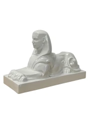 1920s Ceramic Sculpture of a Sphinx by Charles Vos for De Spinx Maastricht